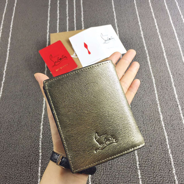 2016新作 クリスチャン ルブタン コピー Christian Louboutin セレブ愛用！Paros Wallet Platine/Multi Metal 紙袋付き